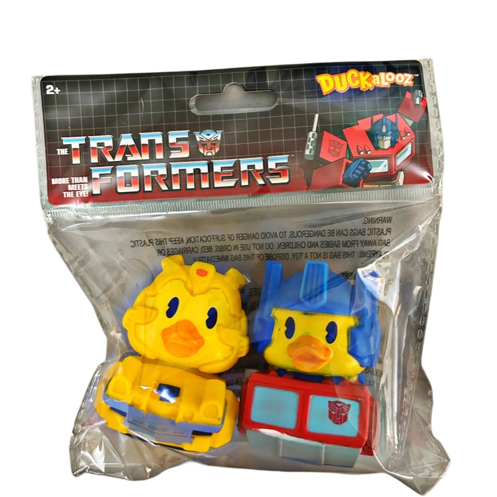 Transformers Yellow and Blue Action Figure Set